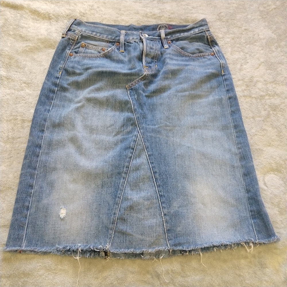 Jean Pencil Skirt